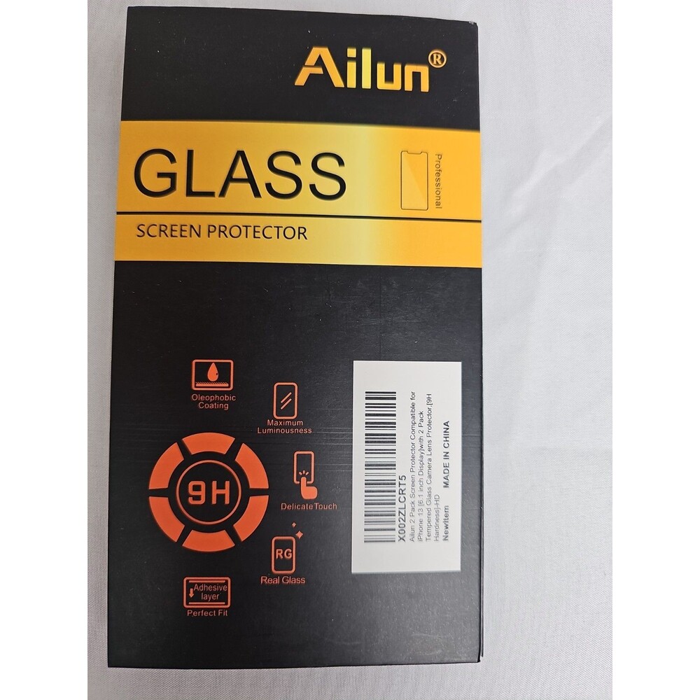 Ailun Glass Screen Protector 6.1 Inch Display for iPhone 13/13 Pro/ 14 St 2-Pack